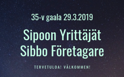 Sipoon Yrittäjien 35-vuotis gaalailta 29.3.2019